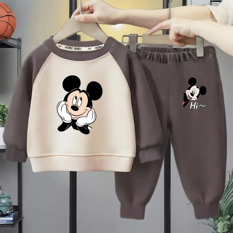 Boys O Neck Spliced Long Sleeve Hoodies Sets Spring/autumn Chidren Clothing Set Baby Kids Casual Sweatshirt Suit New Tracksuit