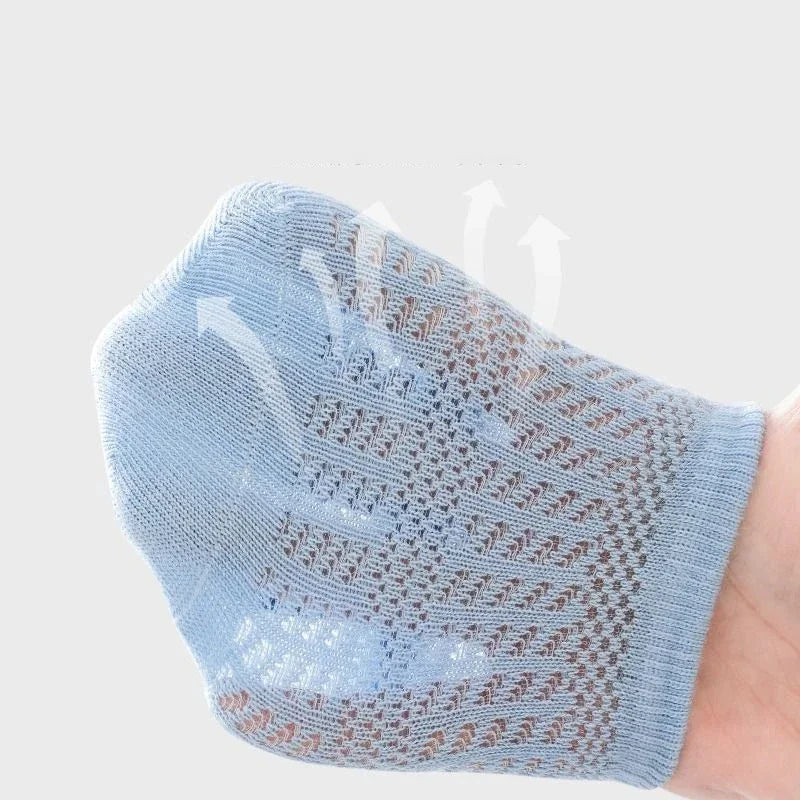 3pairs/lot 6 Colored Of Net Eye Non-slip Baby Girl Sock Hollow-out Breathable Thin Infant Girl Cotton Socks Children's Socks Kit
