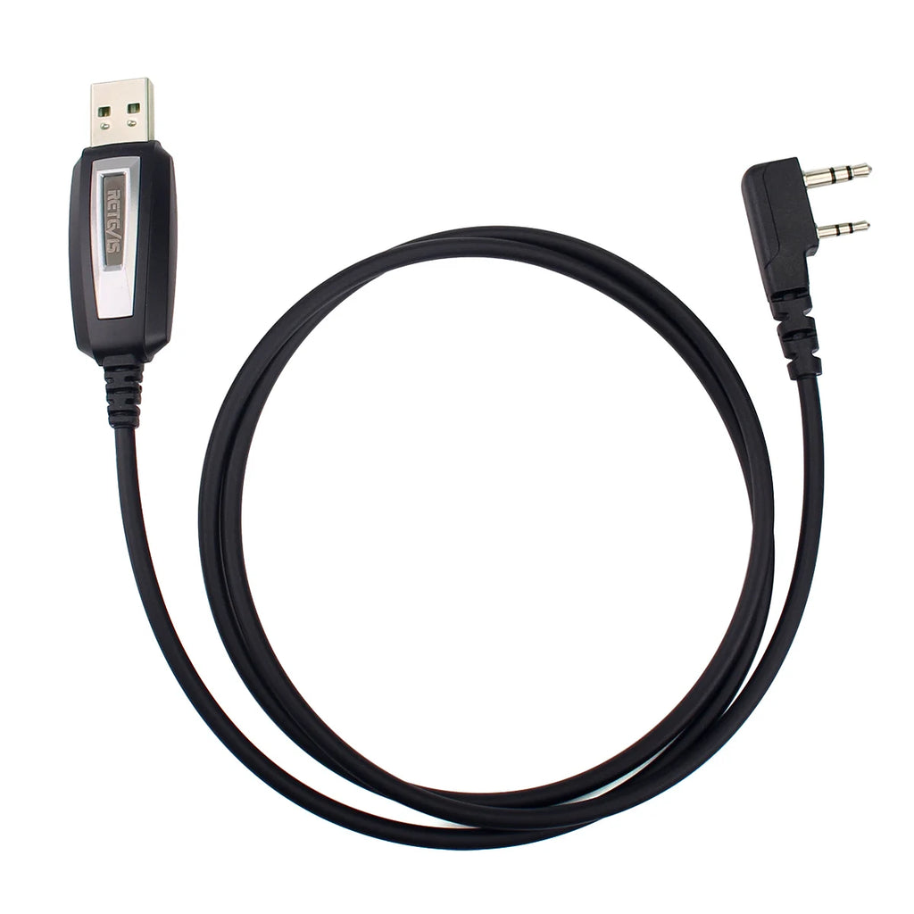 Walkie Talkie Two-pin USB Programming Cable For Kenwood Baofeng UV-5R UV-82 RETEVIS H777 RT22 RT15 RT81 For Win XP/7/8 System