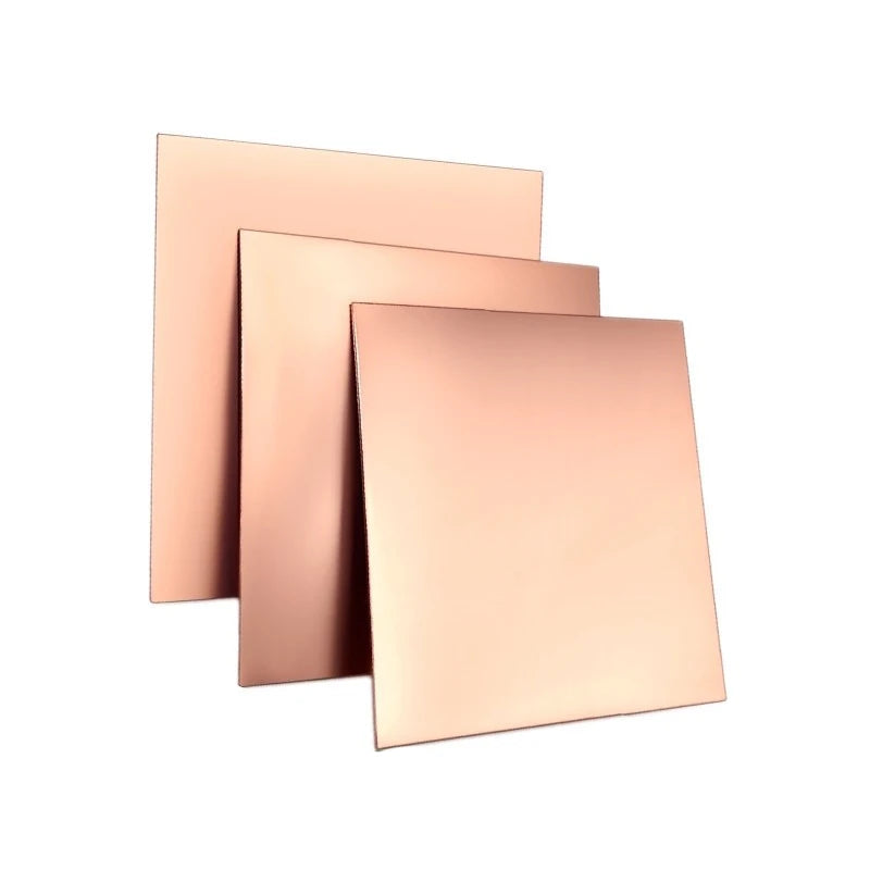 1PCS Thickness 0.25-5mm 50-300mm 99.9% Purity Copper Metal Plate Good Mechanical Properties and Thermal Stability Copper Plate