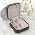 Portable Travel Jewelry Organizer Small Leather Case Ladies Necklace Rings Earrings Bracelet Durable Keep Neat Gift Storage Box