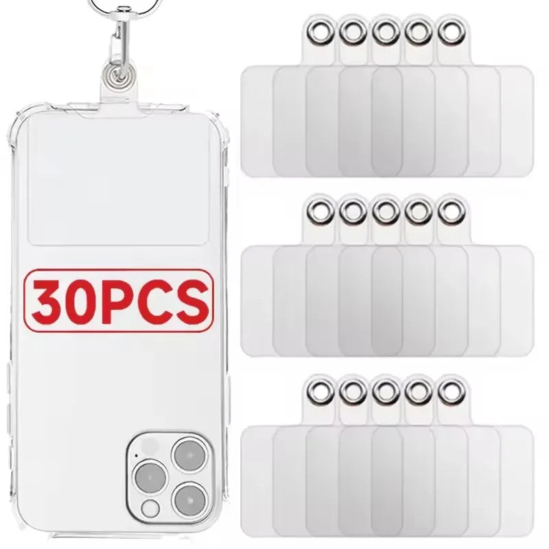 Protable Anti-fall Clear Phone Lanyard Cards Replaceable Flexible Tether Tabs Transparent Phone Case Pandent Gasket for IPhone