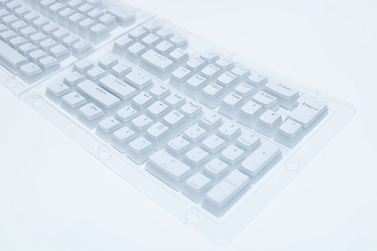 2025 PBT Pudding Keyboard Keycap OEM Profile 129 Keys Key Cap for Mx Hot Swap Mechanical Keyboard Switch Transparent RGB Keycaps