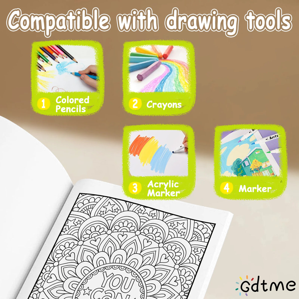 1pc Art Coloring Book 24 Page For Adults Gift For Birthday Party Relieve Stress Kill Time Graffiti Painting Drawing Art Book