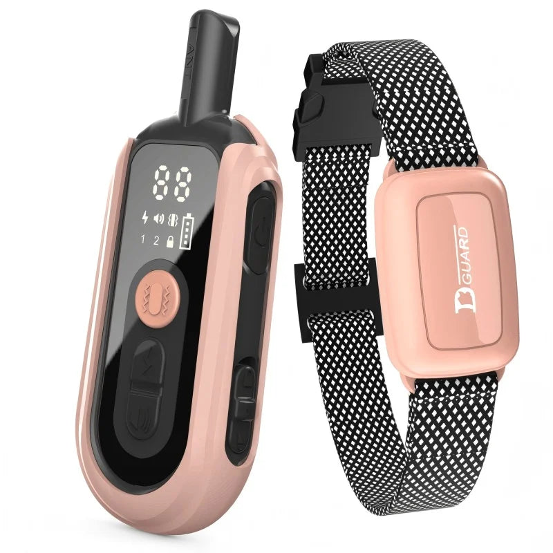 Electric Dog Training Collar Waterproof Dog Bark Collar Pet With Remote Control Rechargeable Anti Barking Device All Size Dogs