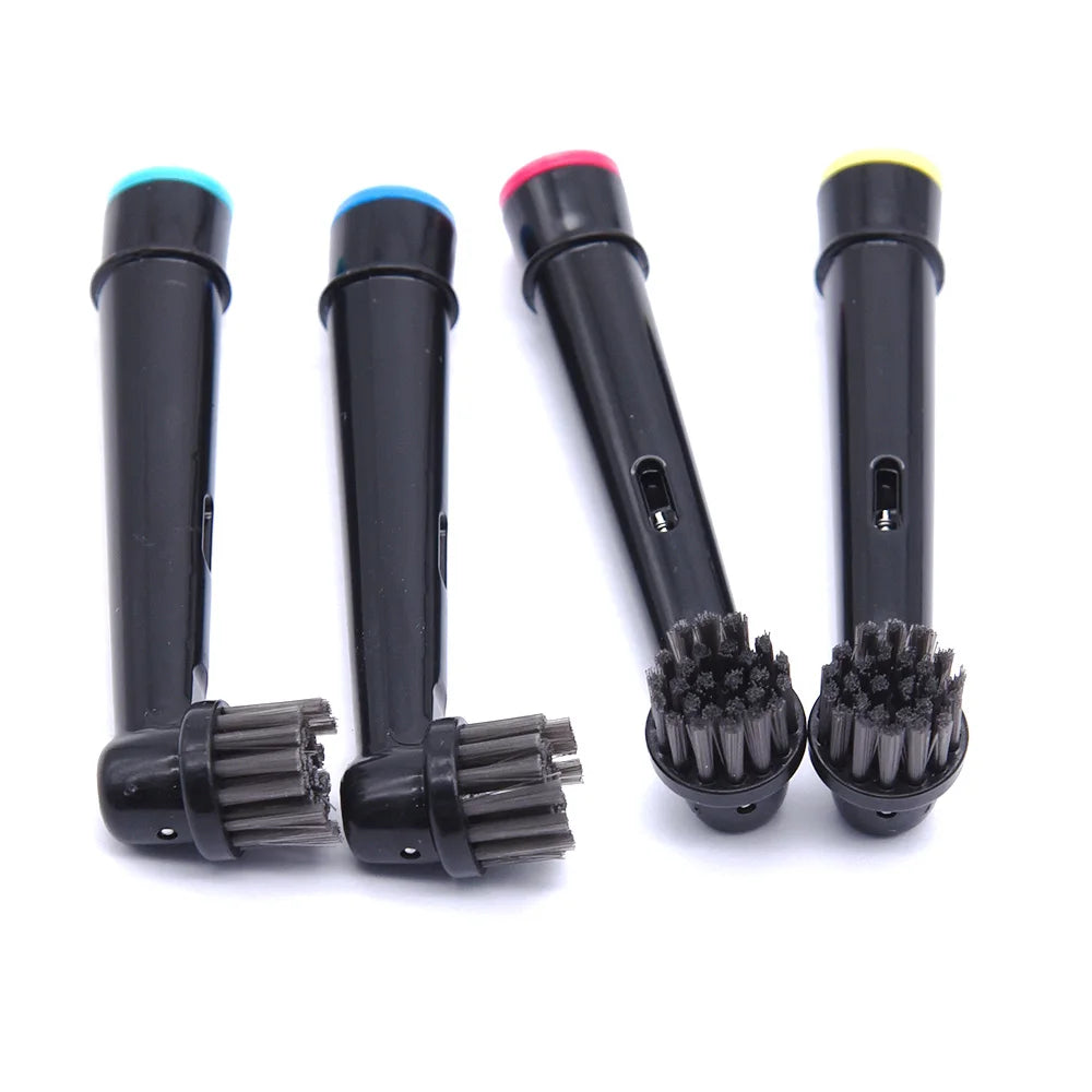 4 Pcs Bamboo Charcoal Bristle Replacement Brush Heads For Oral B Electric Toothbrush Efficient Teeth Cleaning SB-17A