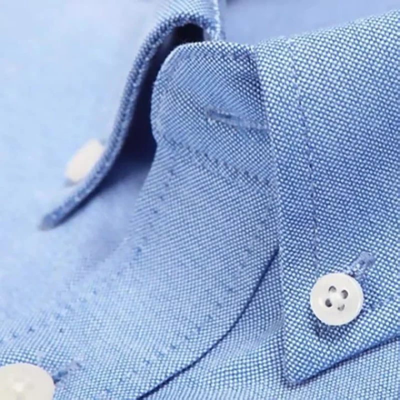 Men's Long Sleeve Shirt Spring Summer Autumn Winter Oxford Woven Slim Free Ironing Comfortable Soft Casual Fashion Simple Work