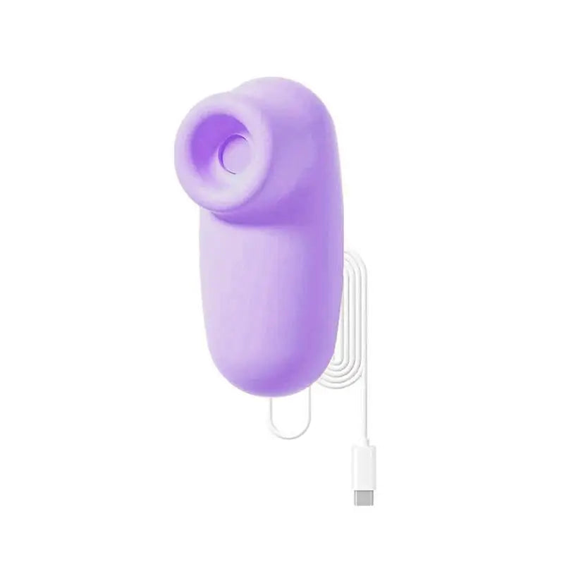 【SA】1 Set Soft Purple Silicone Suction Vibrator With Тypе-с Rechargeable Waterproof For Adult Personal Intimate Pleasure At Home