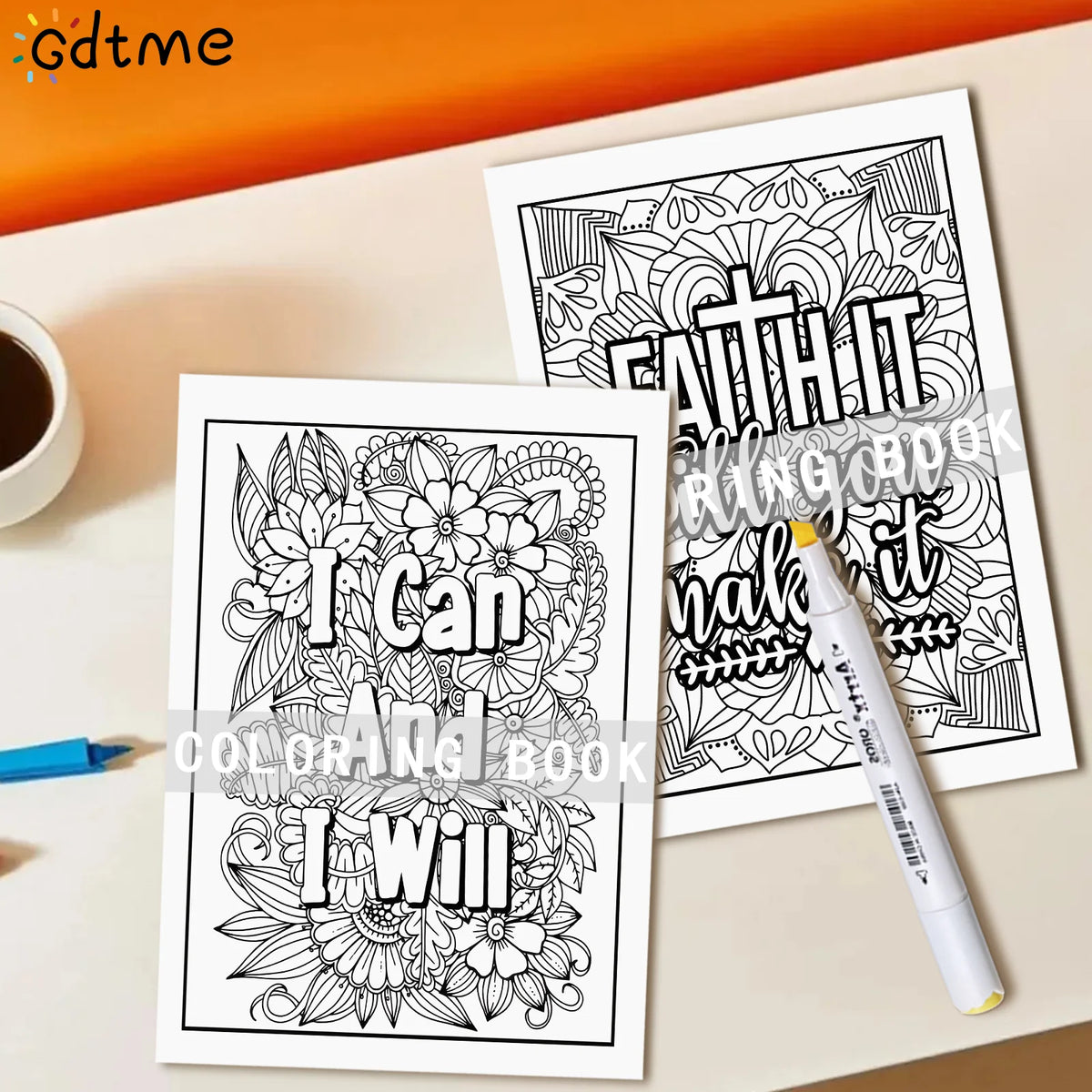 1pc Art Coloring Book 24 Page For Adults Gift For Birthday Party Relieve Stress Kill Time Graffiti Painting Drawing Art Book