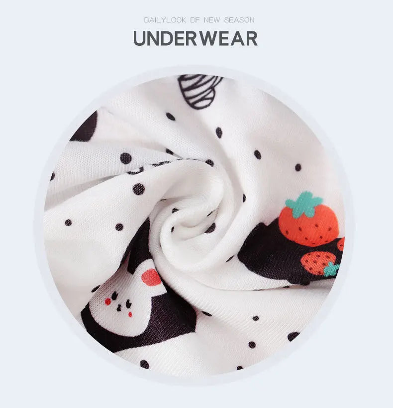 Girls' Camisole Style Bra Girls' Developmental Period Vest Cute Printed Children's Underwear Comfortable Lightweight Breathable