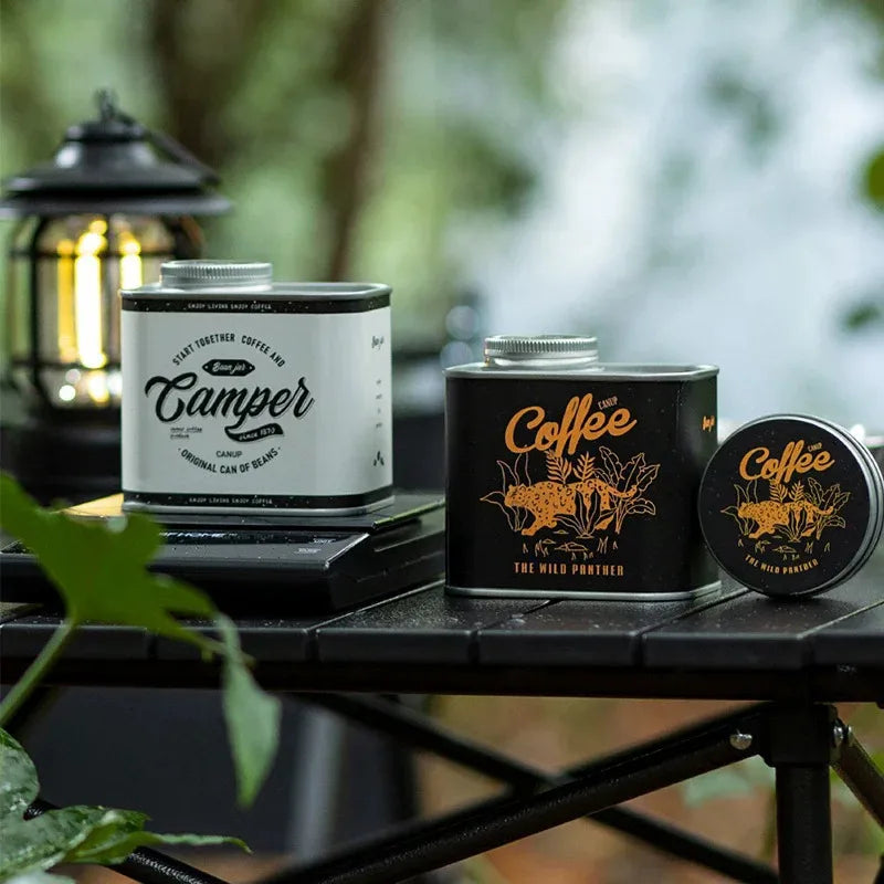 1/2pcs Household Kitchen Storage Jar, Sealed Coffee Bean Jar, Outdoor Camping Coffee Bean Moisture-Proof And Fresh-Keeping Jar