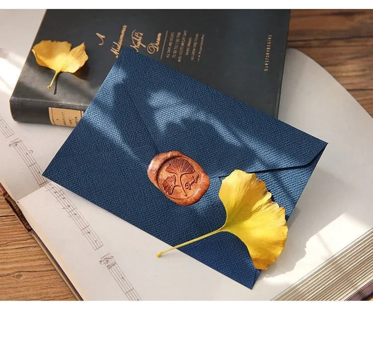 10pcs/batch Linen Envelope Letter Paper Set with Retro Wind Sealing Bag