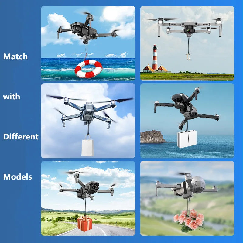 Sistema de Lançamento por Drone para DJI Mini 3 Pro/Mini 3/ Mini 2 SE/Mavic 2/2S /Phantom 3 4/4 Pro para Cenários de Casamento, Pesca e Resgate