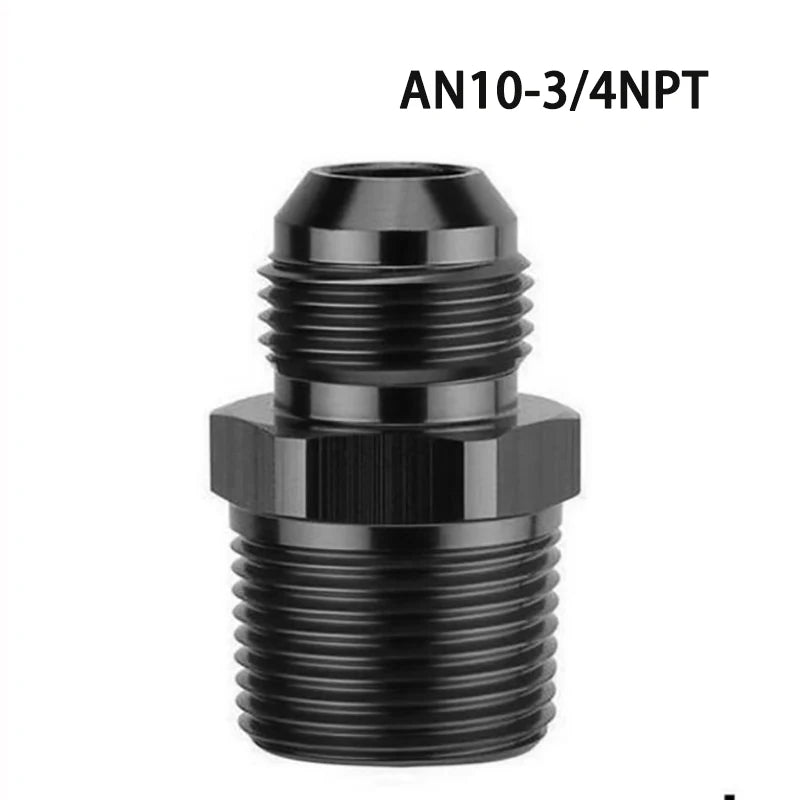 AN4 AN6 AN8 AN10 AN12 To 1/8 1/4 3/8 1/2 3/4 NPT Oil-cooled Adapter Universal Straight Fuel Hose Adapter Pipe Thread Fitting