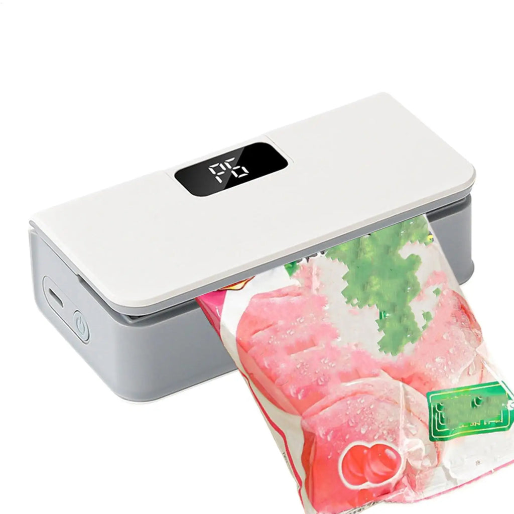 Multipurpose Small Bag Sealer 2 In 1 Chip Bag Sealer&Cutter Vacuum Sealer Fridge Magnet 6 Speed Intelligent Temperature Control