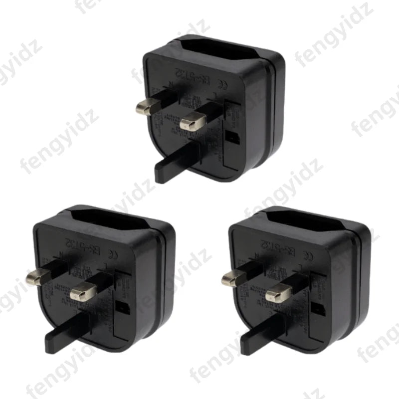 1Pc European Euro EU 2 Pin to UK 3Pin Power Socket Travel Plug Adapter Converter New