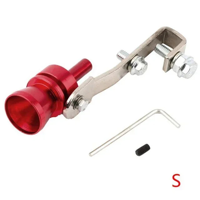 Professional Aluminum Turbo Sound Exhaust Muffler Pipe Whistle Car Blow Off Valve Tip Simulator Whistler Accessories