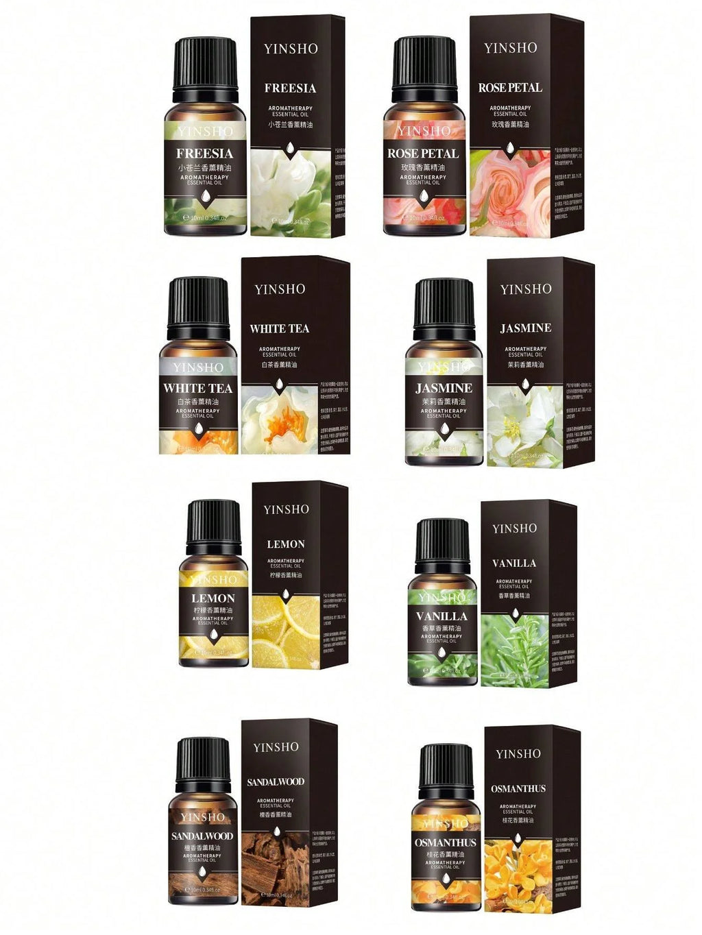 14 Flavors 10ml Essential Oils for Aroma Diffuser Air Humidifier Home Water-soluble Orange Vanilla Rose Lavender Fragrance Oil