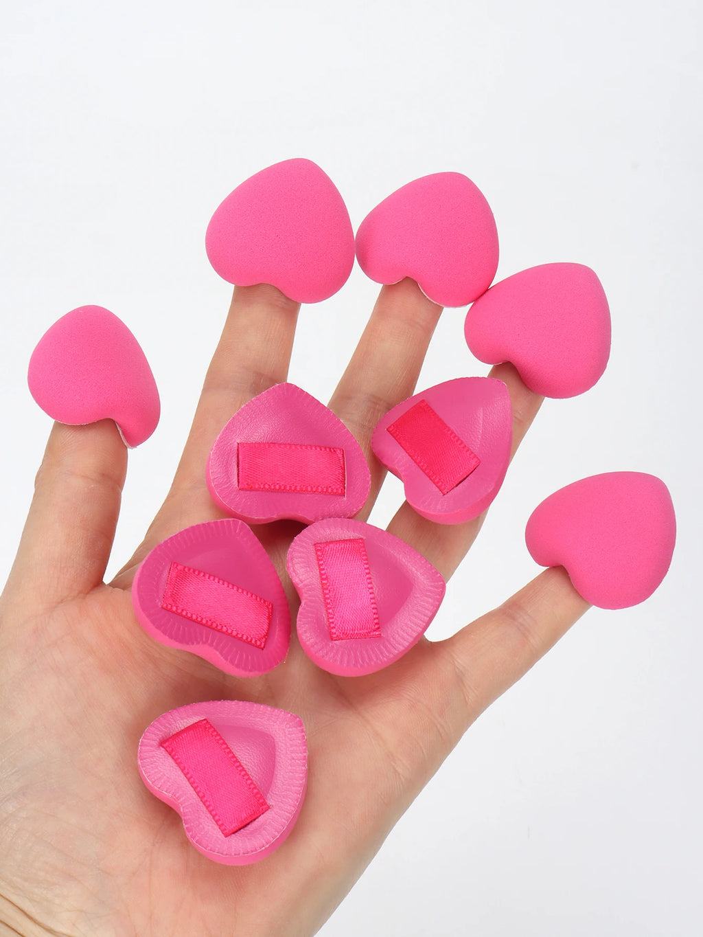 5/10/20Pcs Super Soft Cotton Candy Makeup Puff Necessary Wet Dry Use Air Cushion Powder Puff Multifunction Portable Makeup Sponge