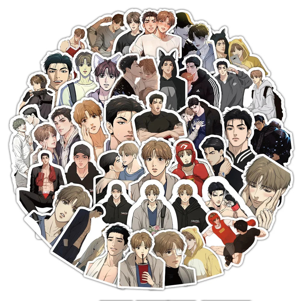 50Pcs Korean Manwha Jinx Sticker Joo Jaekyung Kim Dan DIY Stickers Skateboard Motorcycle Suitcase Decor Phone Laptop Decals