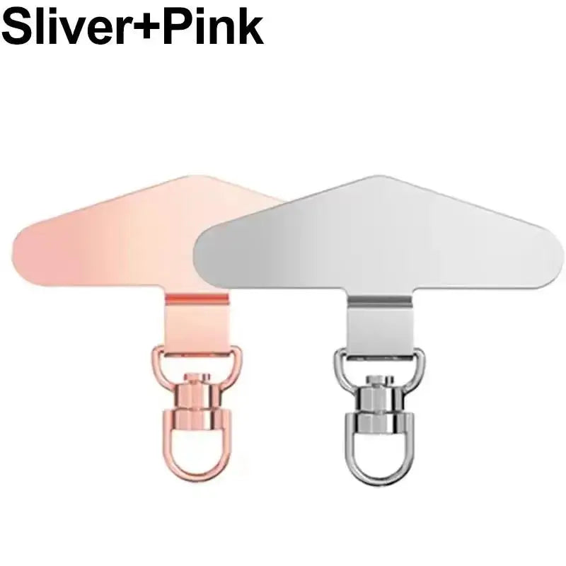 360° Rotation Metal Steel Phone Tether DYM Cell Phone Lanyard Patch Gasket Universal Cellphone Lanyard Safety Connecter Piece