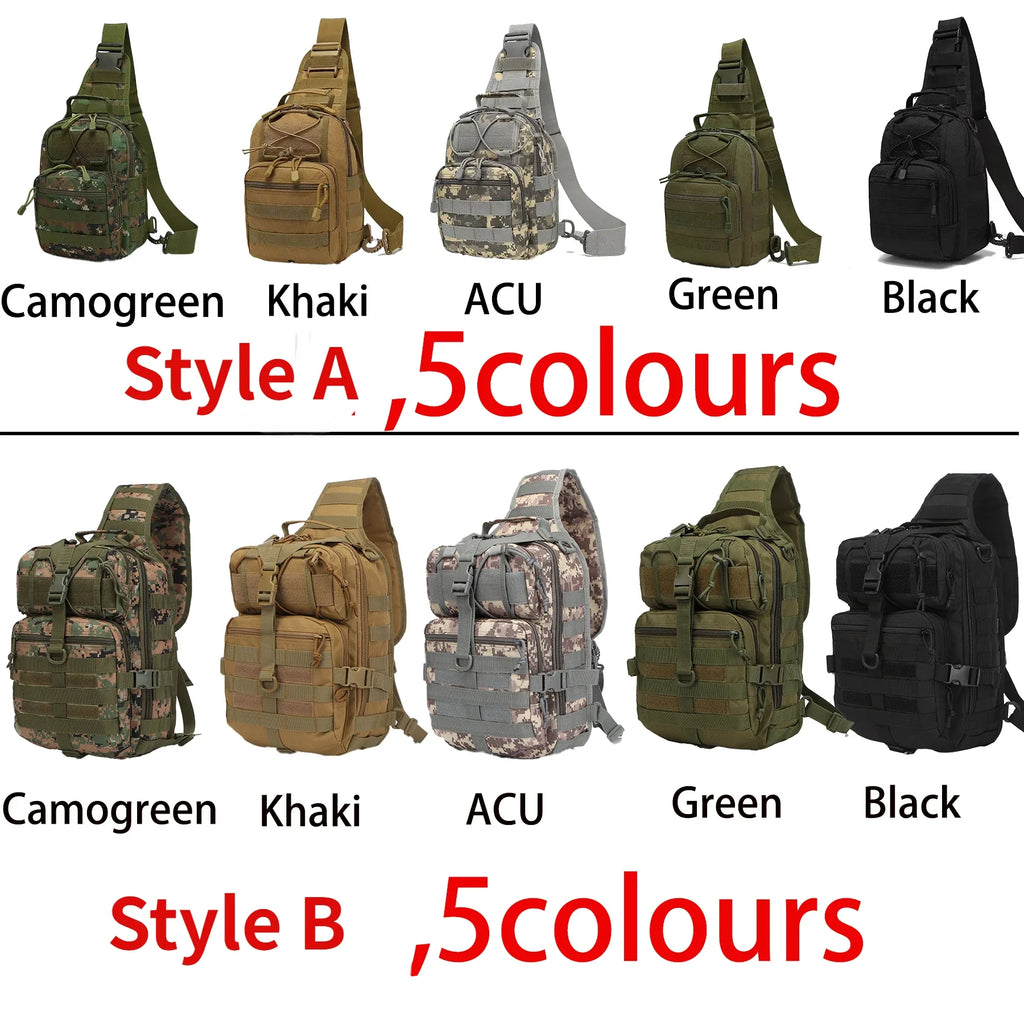 Tactical Assault Pack Sling Backpack Waterproof EDC Rucksack Bag for Outdoor Hiking Camping Hunting Trekking Travelling