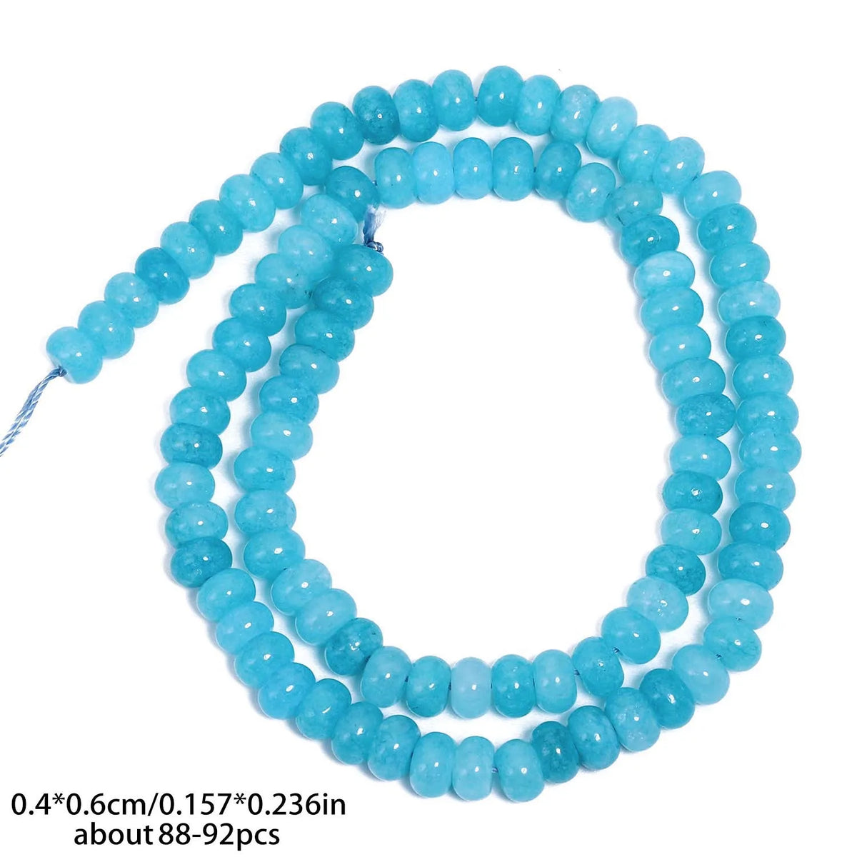 4x6mm Abacus Shape Jade Stone Beads Multicolor Mixed Spacer Beads for Jewelry Making Handmade DIY Bracelet Necklace Pendant