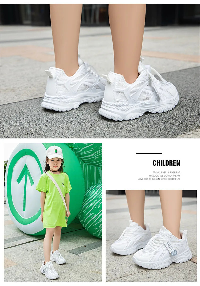 Size 26-36 Fashion Shoes Children Sneakers Sport Girls Shoes Child Rubber Leisure Trainers Kids Sneakers 2020 Brand Autumn Shoes