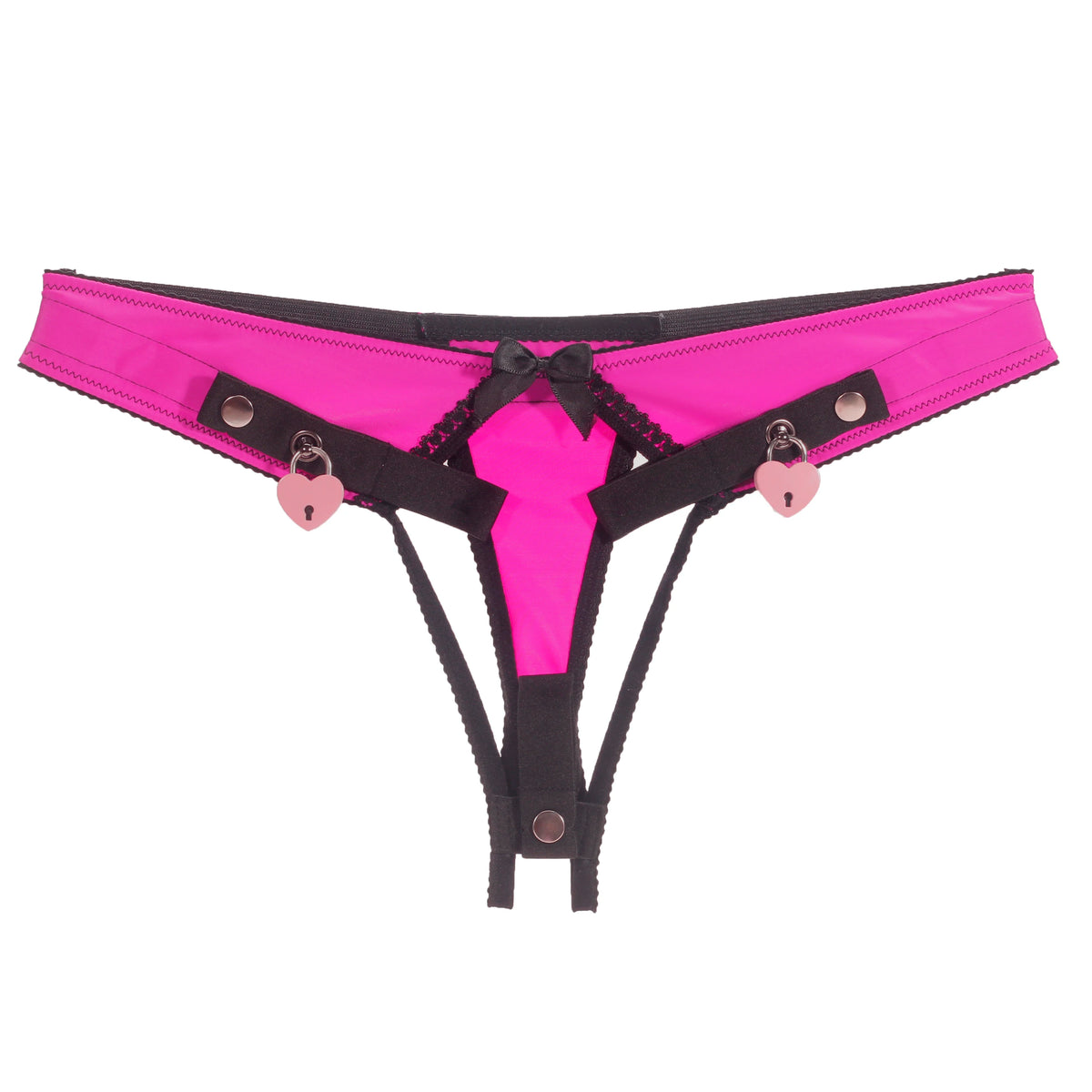 Sissy Training Pink ADJUSTABLE G-STRING For Fufu Clip, Chastiry Panties, Anti-Falling Harness for Male Chastity Cage