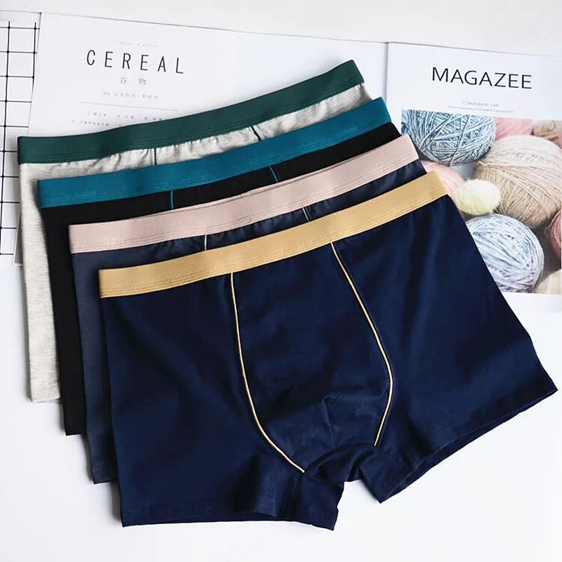 6pcs/lot 9xl Plus Size Men Boxers Underpants Boxer Man Cotton Solid Color Men's Seamless Panties Breathable Boxees For Men