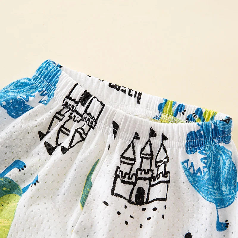 Toddler Baby Boy Pajamas Cotton Sets for Girls 0 to 1 2 3 4 5 6 7 8 9 Years Summer Children Pyjama Short Sleeveless Kids Pijamas