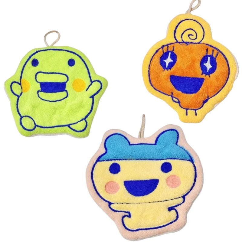 Tamagotchi Hand Towel  New Creative Cartoon Fashionable and Simple High-Value Thick and Absorbent Ooguchi and Mimekichi towel