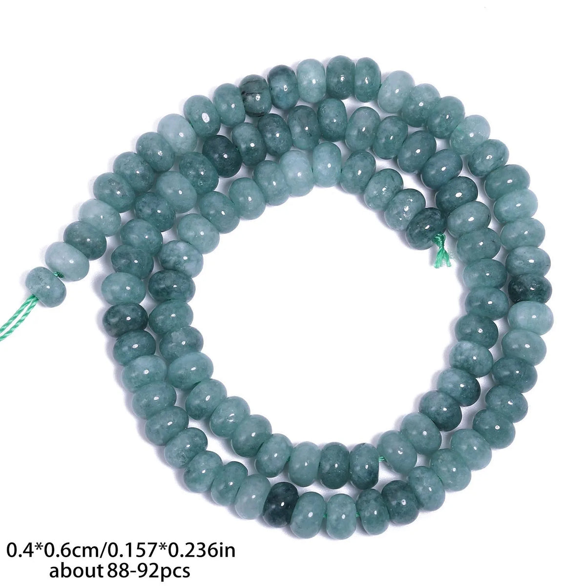 4x6mm Abacus Shape Jade Stone Beads Multicolor Mixed Spacer Beads for Jewelry Making Handmade DIY Bracelet Necklace Pendant