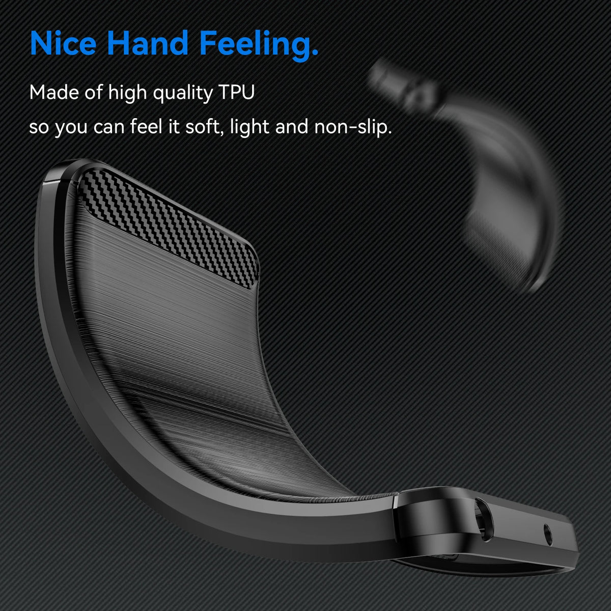 Rubber Carbon Fiber Soft TPU Silicone Back Cover For Motorola Moto G54 G14 G84 G30 G20 G10 G23 G53 G60 G73 G200 G100 Phone Case