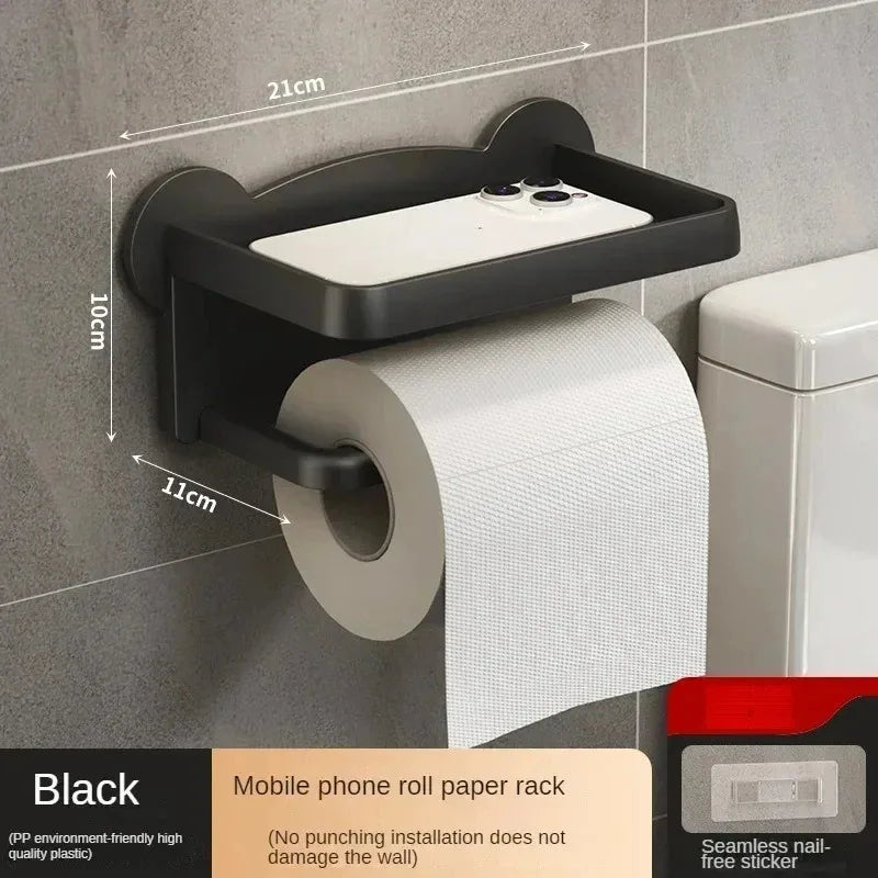 Aluminum Alloy Toilet Paper Holder Tissue Rack Bathroom Tissue Holder for Bathroom Storage Shelf Bathroom Accessories