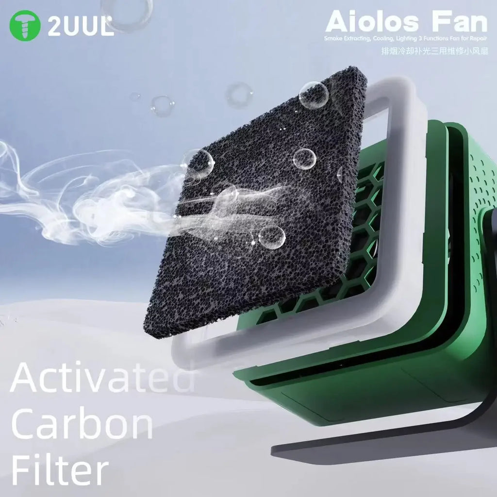 2UUL Aiolos Fan Smoke Exhaust Cooling Lighting Charging Soldering Fume for Mobile Phone Motherboard Welding Quick Cooling Fan