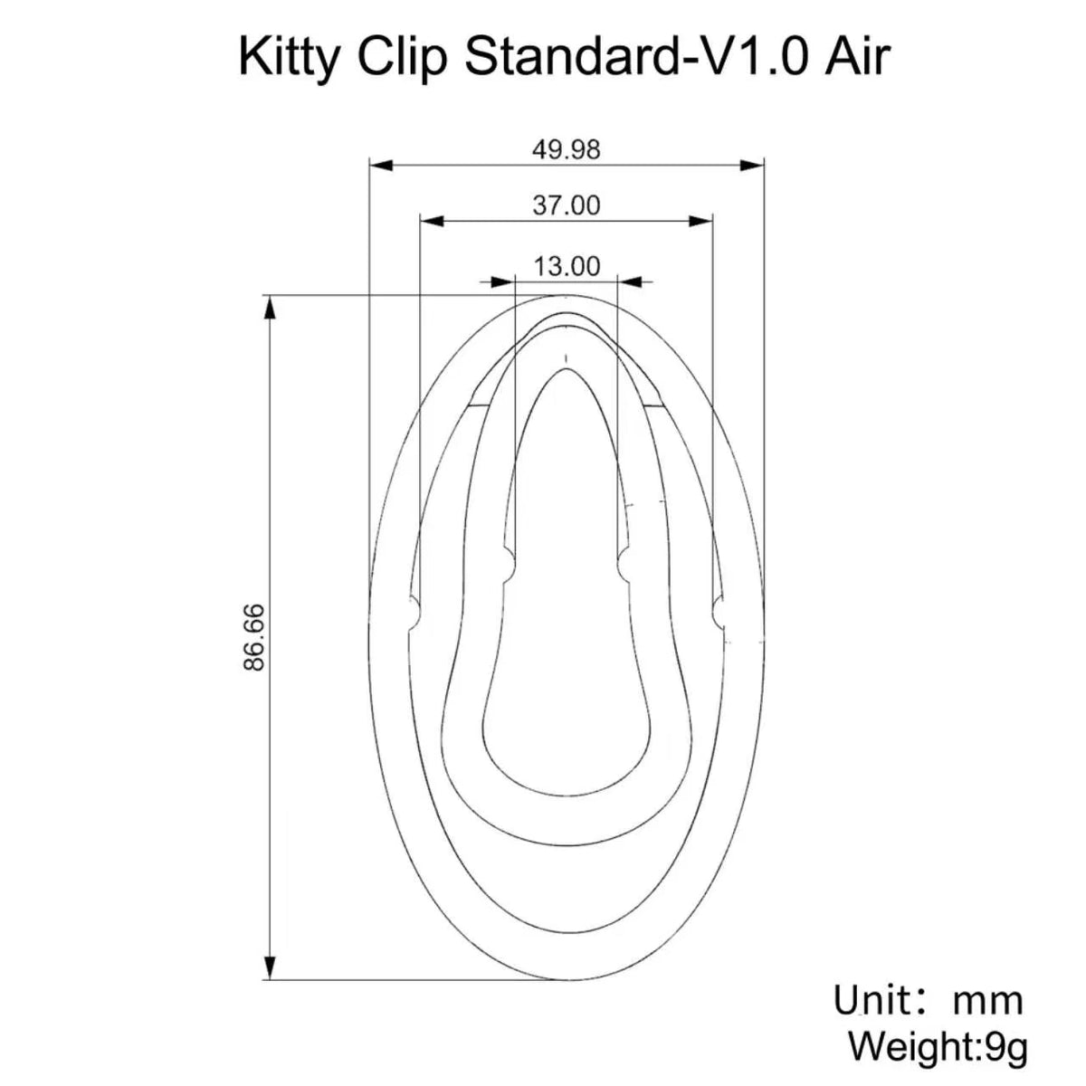 Kitty Clip V1.0 Air Cross-dressing Chastity Clip for TS Women, Male Disguise, and Genital Concealment.