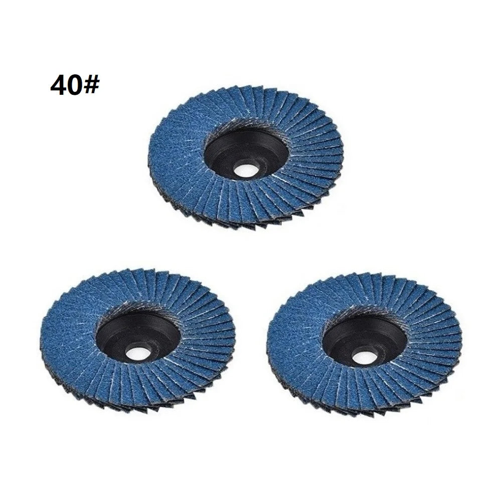 3Pcs 3 Inch Flat Flap Discs 75mm Grinding Wheels Wood Cutting For Angle Grinder Discs Sanding Discs Grinding Wheels Blades