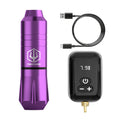 POSEIDON Tattoo Kit 20 V6 Tattoo Needles Tattoo Pen Kit For Permanent Makeup Tattoo Machine Kit Purple Wireless Tattoo Gun Kit