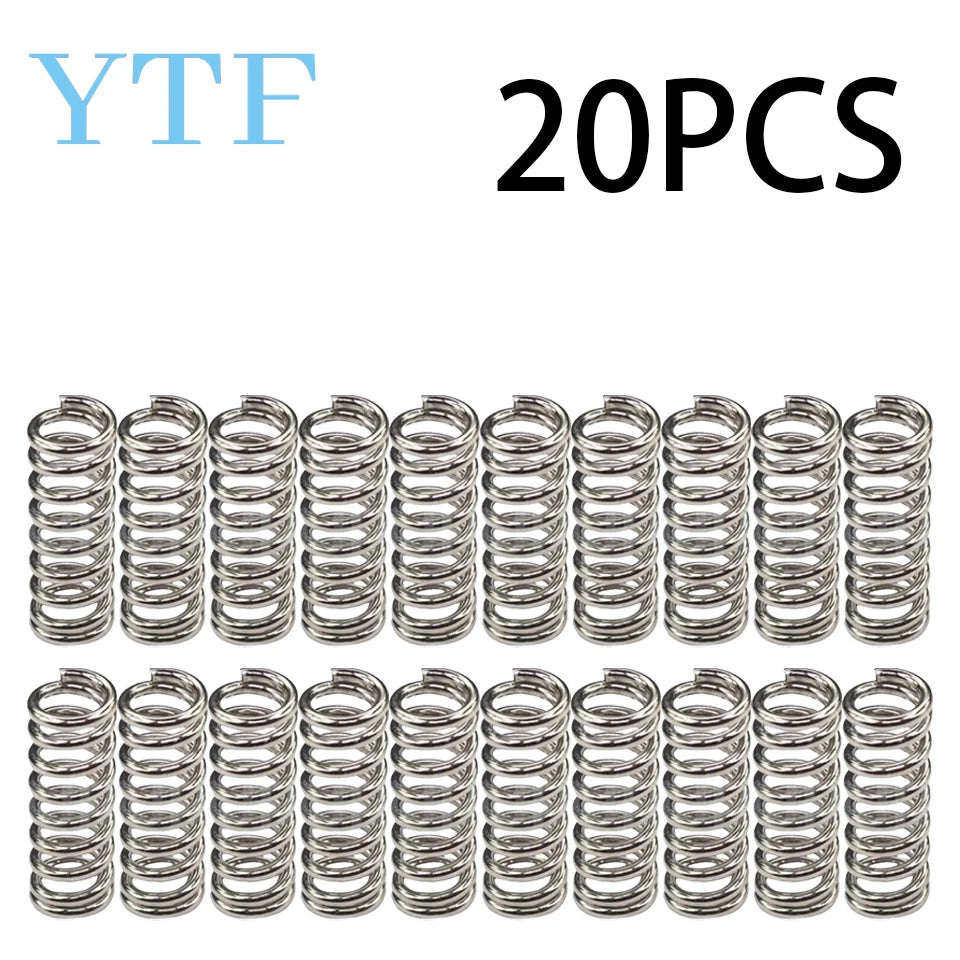 10/20/50/100PCS 3D Printer Parts Feeder Spring For Ultimaker Wade Extruder Nickel Plating 1.2mm 20mm Top Quality