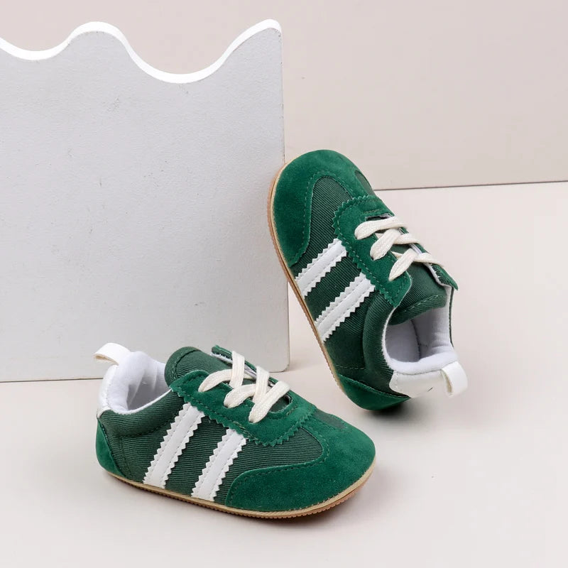 Sapatilhas Desportivas Casuais de Bebé em Alta, Primavera e Outono, Rapazes e Raparigas, Sola em PVC de Alta Qualidade, Sapatos de Pré-caminhada Antiderrapantes BLS4034