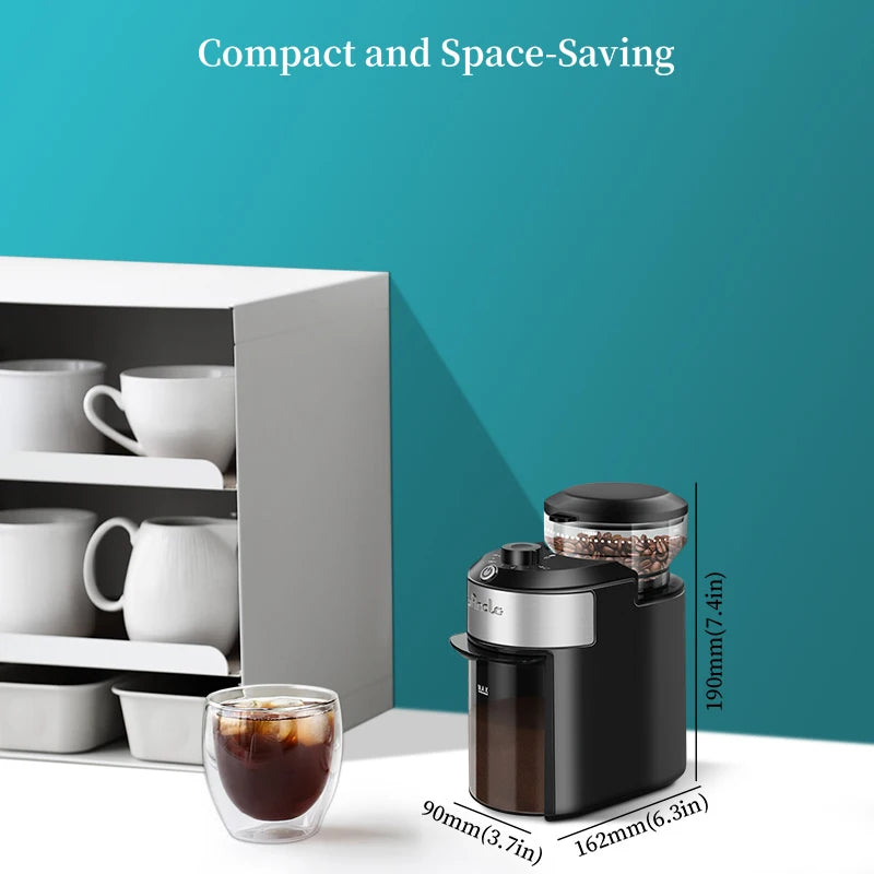 Wancle Burr Mill Coffee Grinder Electic Coffee Bean Grinder with 28 Precise Grinding Settings for Espresso Drip French Press