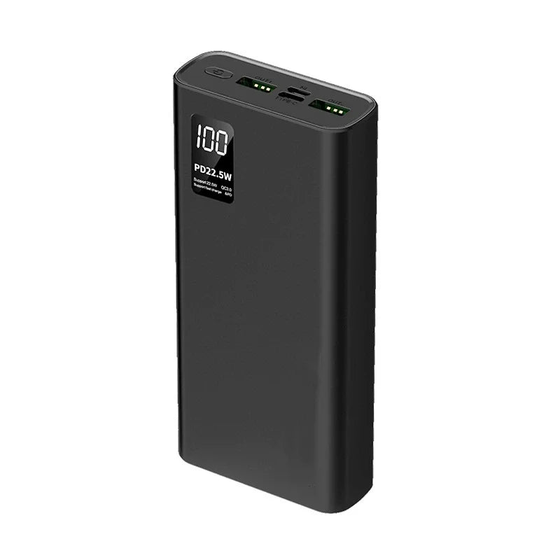 22.5W Fast Charging 20000 MAh Ultra Large Capacity Power Bank with Digital Display Portable Mobile  for  IPhone17 Xiaomi