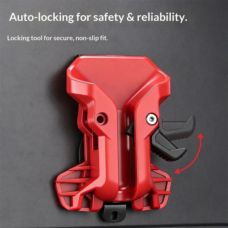 Self-locking Drill Holder Belt Clip Quick Release Heavy Duty Tool Holster for Power Drill Electric Screwdriver Tools Accessories