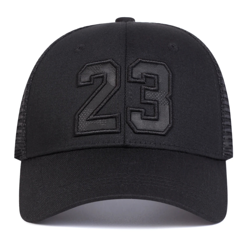 Unisex 23 Embroidery Baseball Net Caps Hip Hop Cap Spring Summer Outdoor Adjustable Casual Hats Sunscreen Hat ﻿