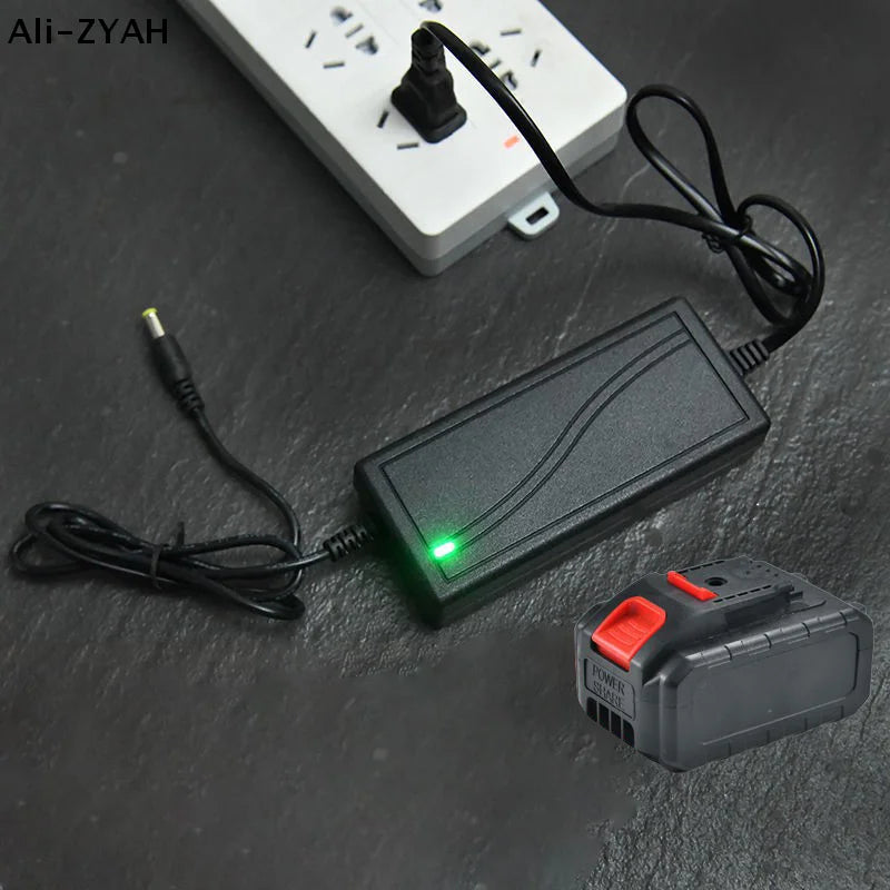 Charger For Lithium Ion 21V 2A Adapter Round Hole Universal Electric Wrench Angle Grinder Electric Saw Lithium Battery Charger