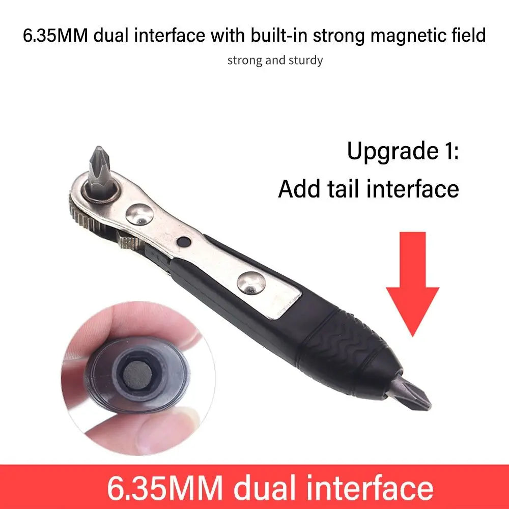 Mini 36-tooth Ratchet Two-way Screwdriver Turning Right Angle Screwdriver For Narrow Small Space Gap L-shaped