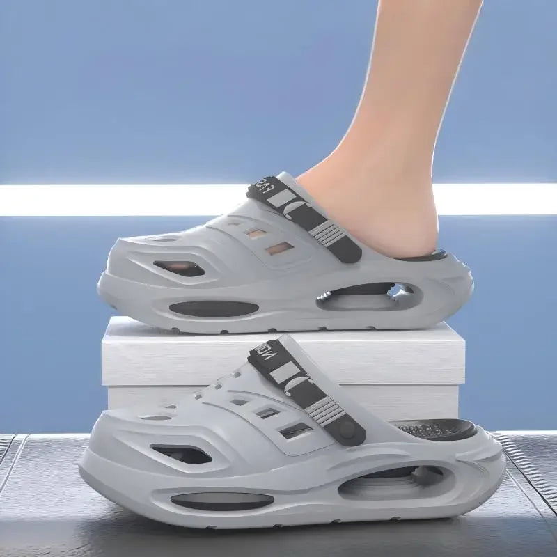 2026 Men's And Women's Cave Shoes Fashion Breathable Sandals With Removable Insoles Non-slip Cushioned Thickened Soft Slippers