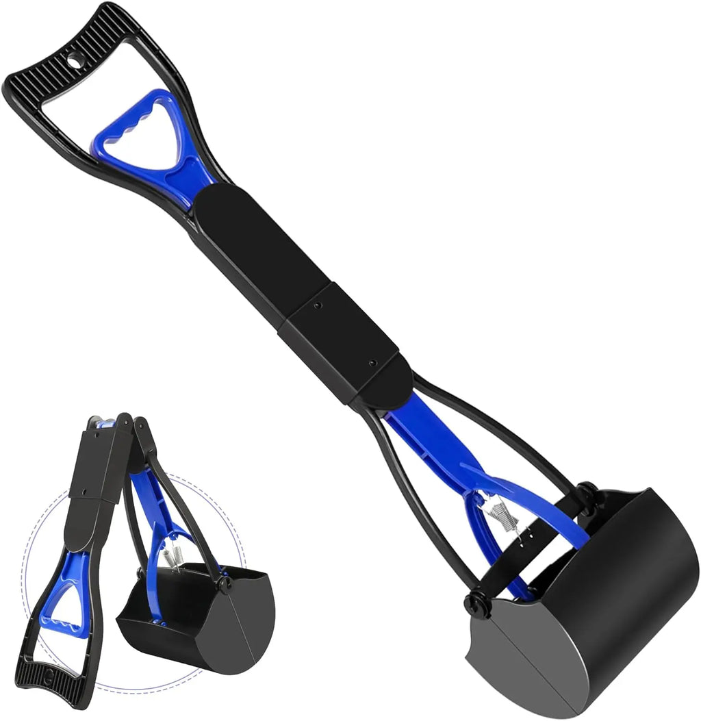 Pooper Scooper for Large Small Dogs Folding Dog Poop Scooper Sturdy Spring and Premium Materials Easy to Use for Grass Dirt Grav