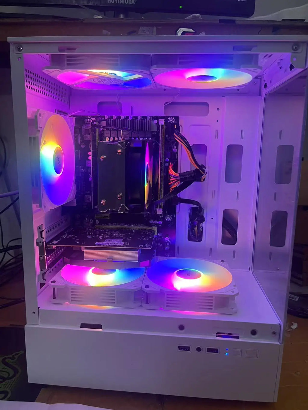AOTESIER PC Gaming With Core i7 Processor/256G SSD 8GB /16GB RAM 3200MB DDR3/Windows 11 HD Graphics 4600 Graphics/ white